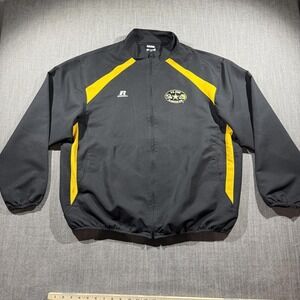 US Army All American Bowl Jacket Mens XL Black Football Russell Windbreaker